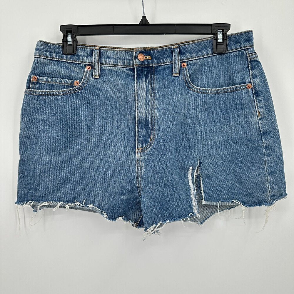 Pink Victoria's Secret Cut Off Denim Shorts Womens 36 Blue Distressed Frayed